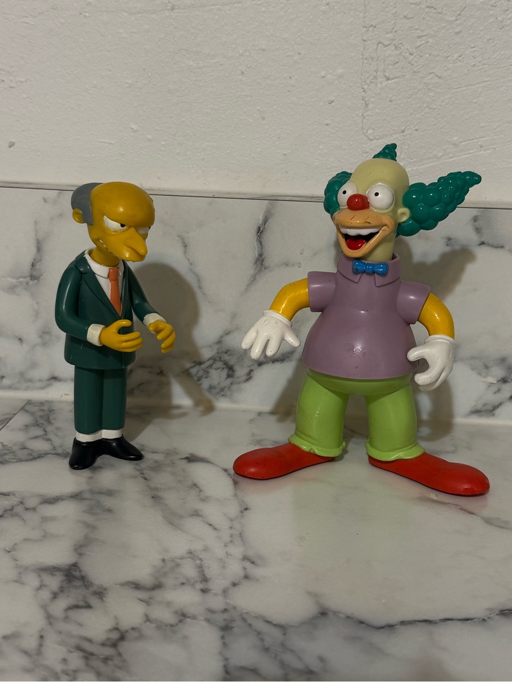 The Simpsons 2000 Fox Playmates Krusty The Clown And Mr Burns figures